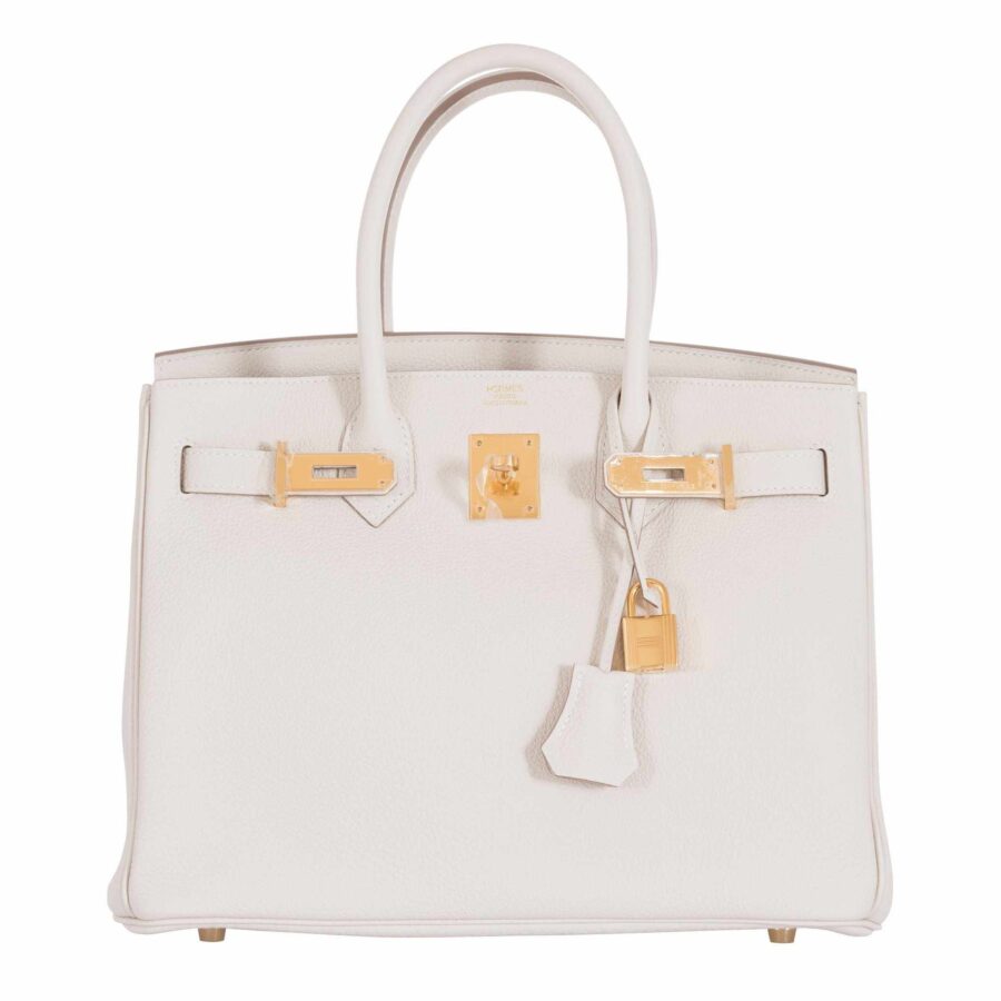 HermesBirkin 30 Craie Togo Gold Hardware | Studio Nafay