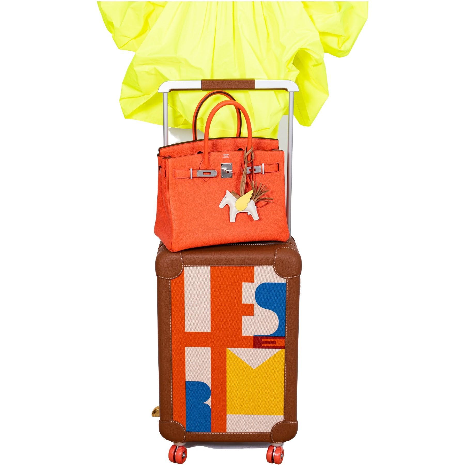 HermesVerso Birkin 30 Orange Poppy Clemence & Blush Palladium Hardware