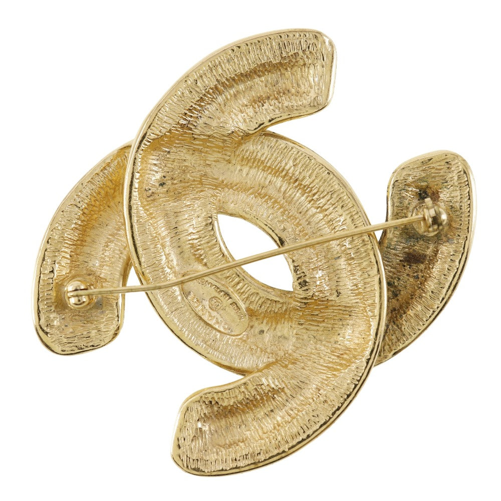 Chanel Coco Mark Brooch Gold Plated Classic Flap Tote - Product Image 2