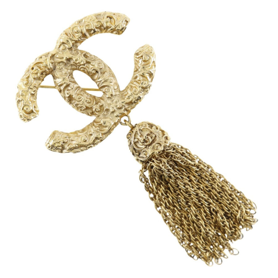 Chanel Coco Mark Brooch Gold Plated 93A Classic Flap Tote | Studio Nafay