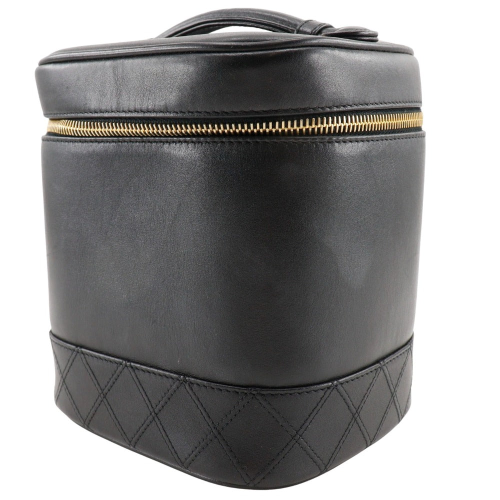 Chanel Vanity Pouch Lambskin Black Classic Flap