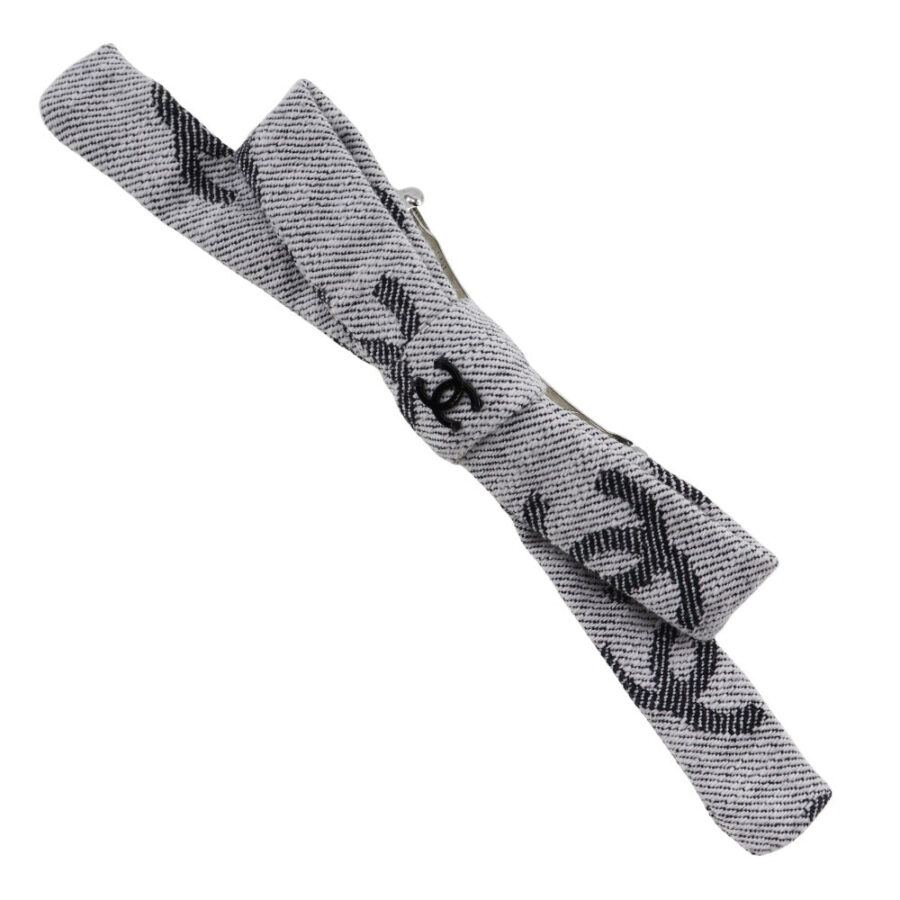 Chanel Coco Mark Ribbon Cotton Barrette Classic Flap Tote | Studio Nafay