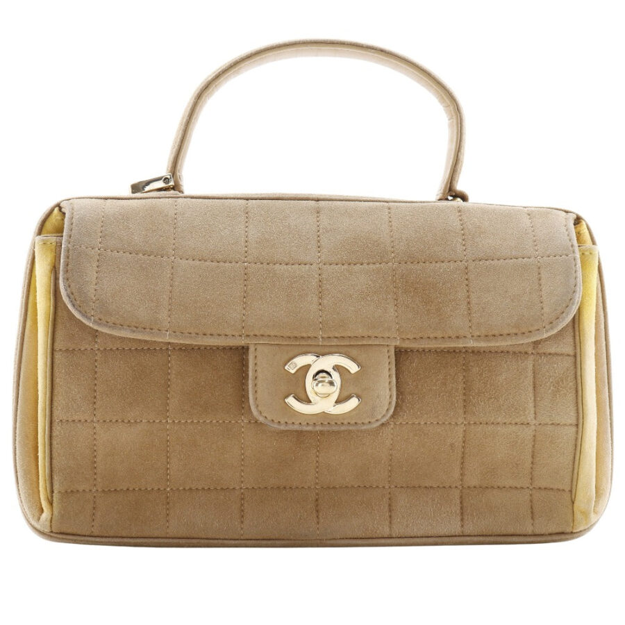 Chanel Choco Bar Suede Handbag | Studio Nafay