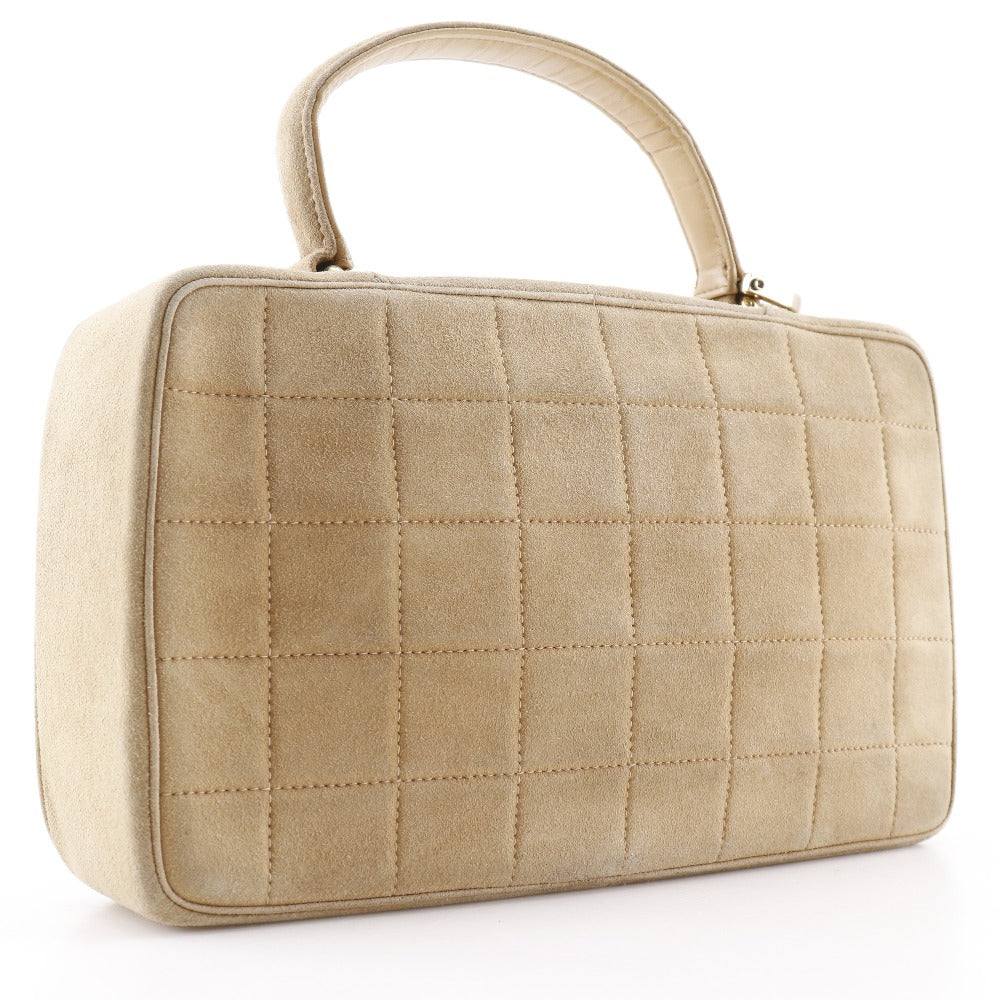 Chanel Choco Bar Suede Handbag