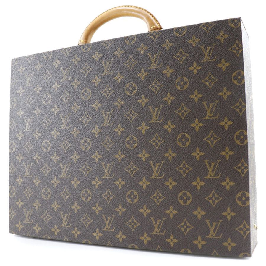 LOUIS VUITTON Business bag Monogram canvas Brown president Attache case | Studio Nafay