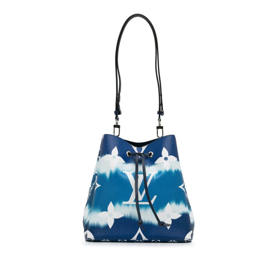 Blue Louis Vuitton Monogram Escale NeoNoe MM Bucket Bag | Studio Nafay