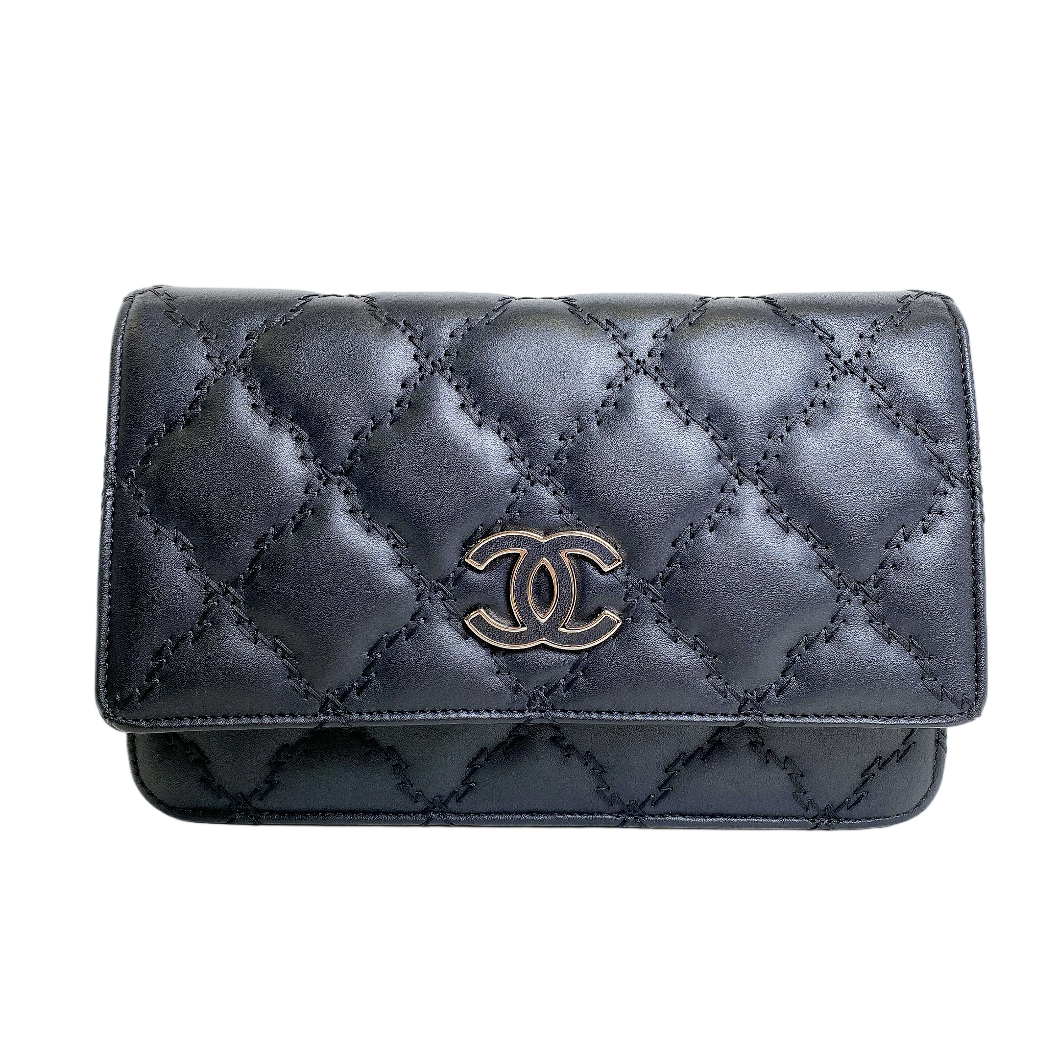 CHANEL PUFFY QUILTING WOC Crossbody