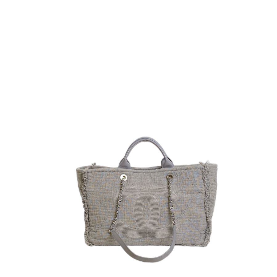 CHANEL DEAVILLE TOTE IN GREY | Studio Nafay