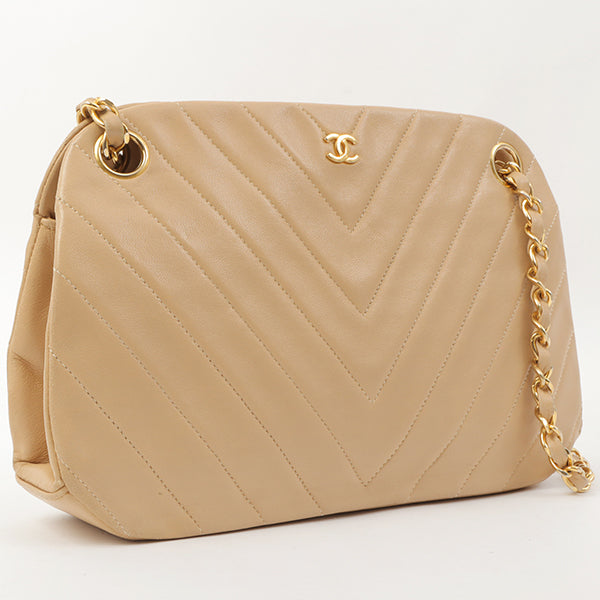 Chanel Beige Around Made Handbag | Studio Nafay