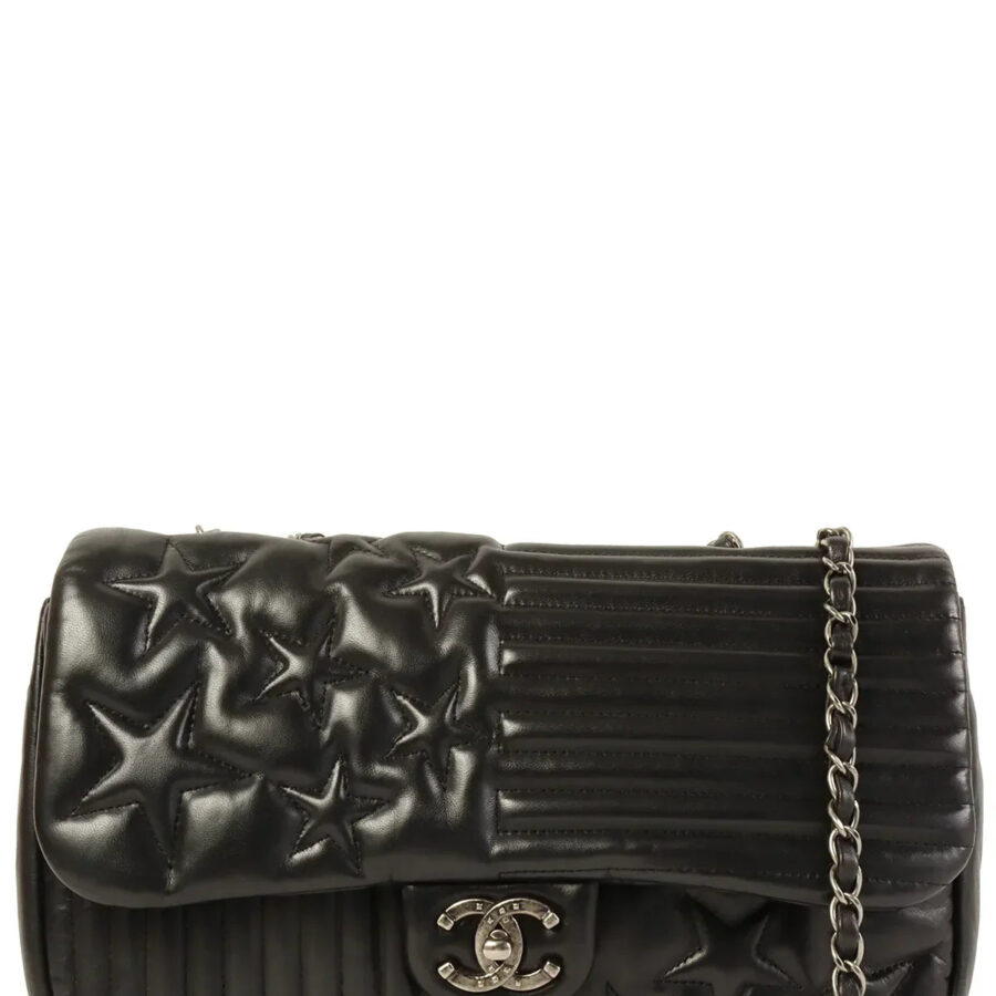 Chanel Around Made Star Turn-Lock Chain Bag Black | Studio Nafay