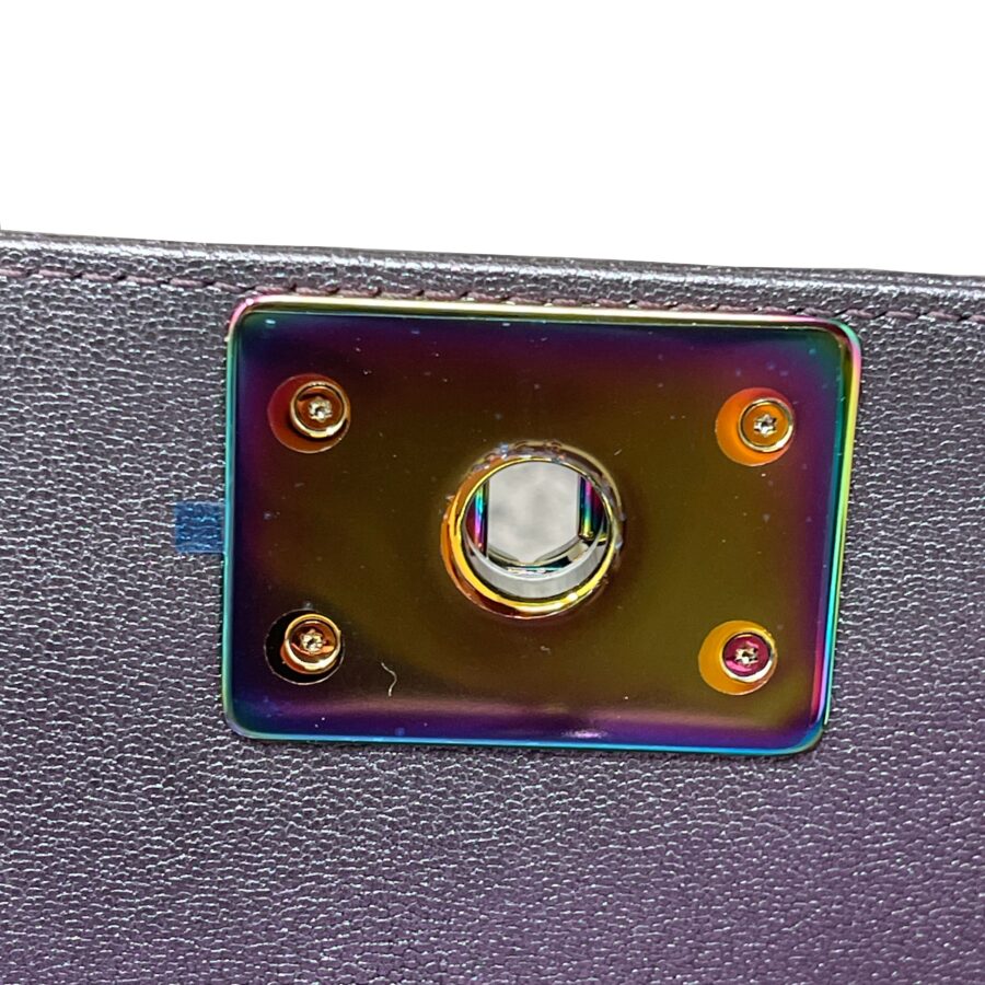 CHANEL Chanel Boy Flap Bag Quilted Iridescent Goatskin Old Medium - Purple | Studio Nafay