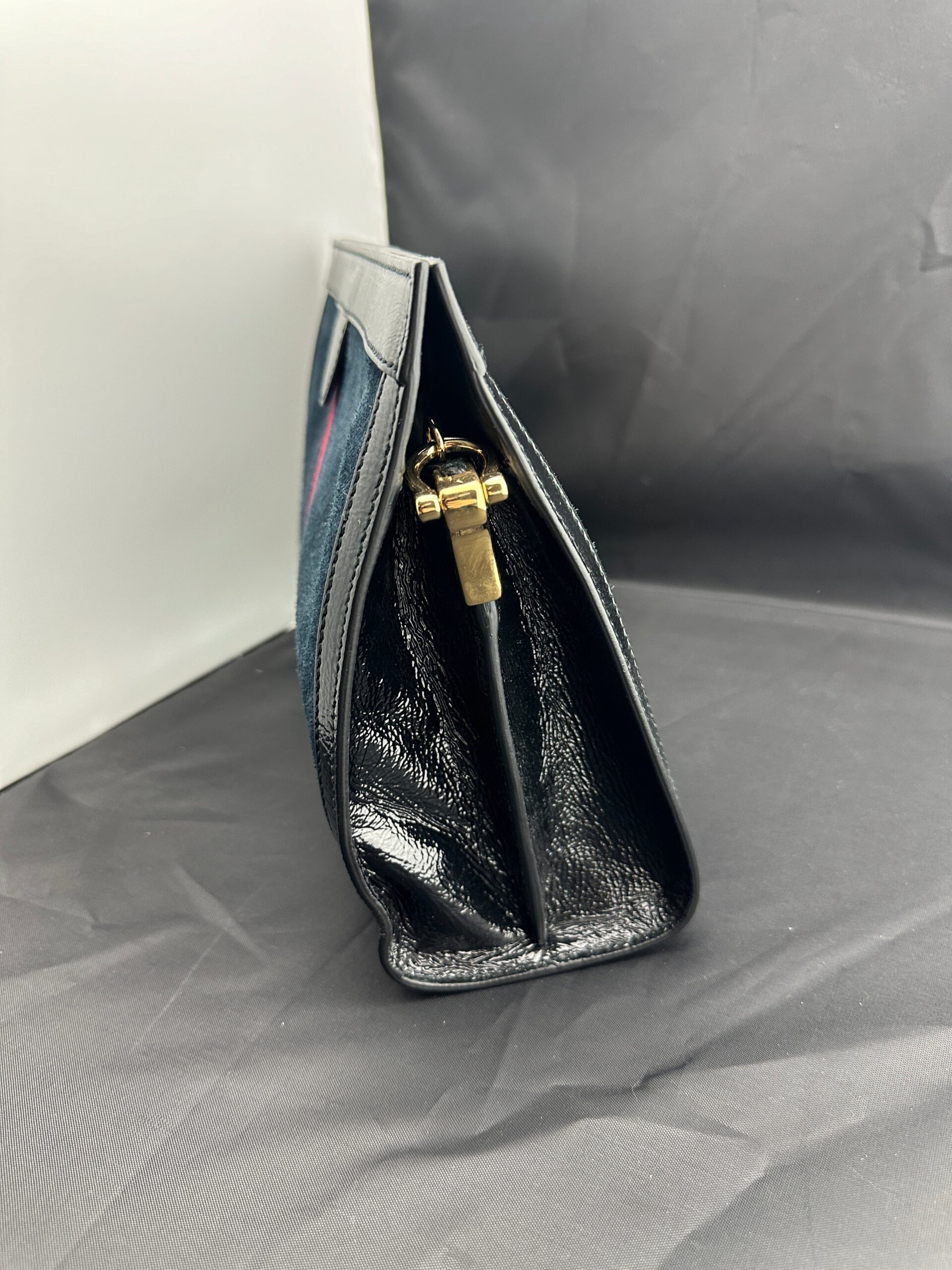 Black YSL bag editorial