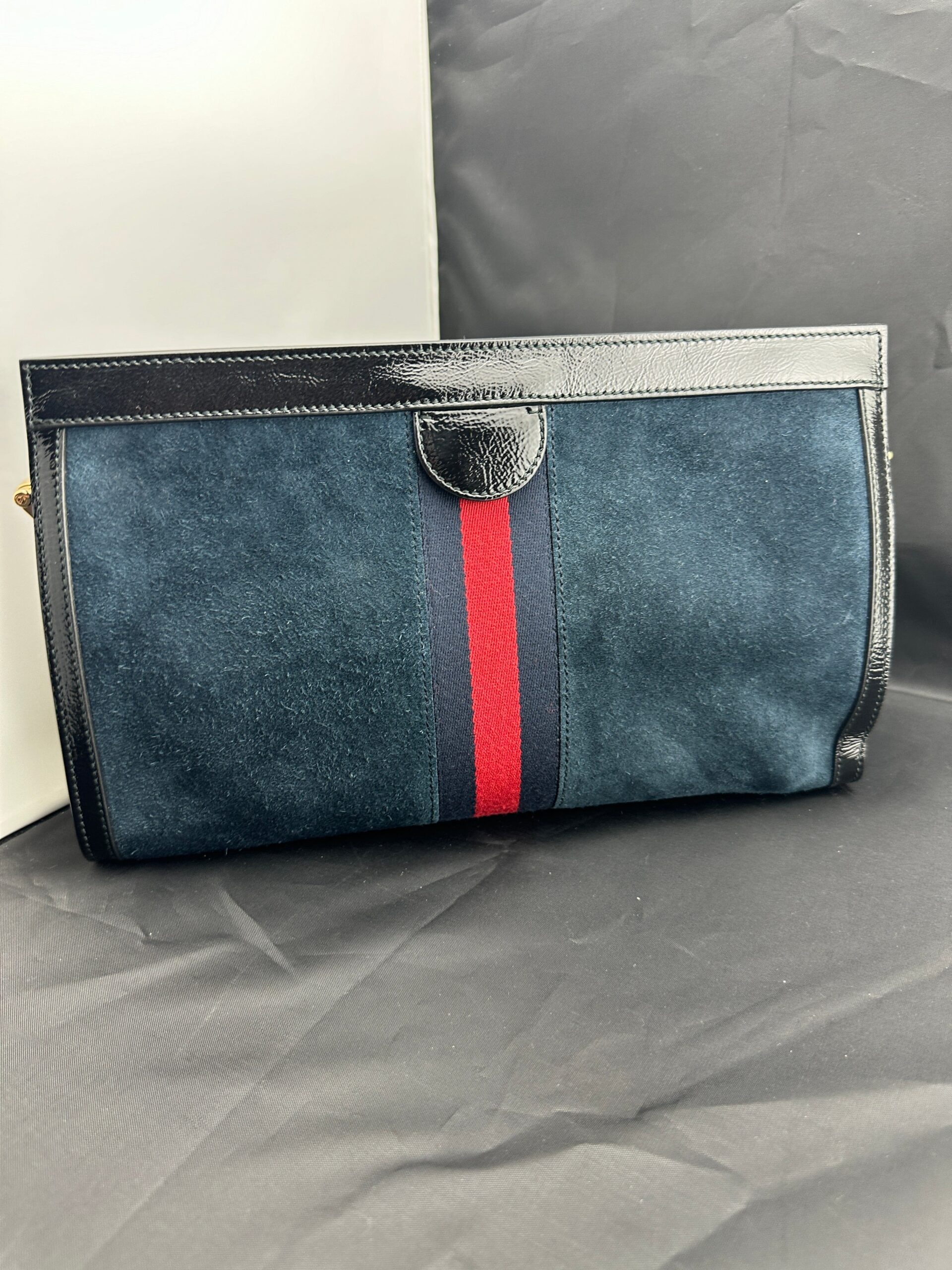 Bottega Veneta red woven bag editorial