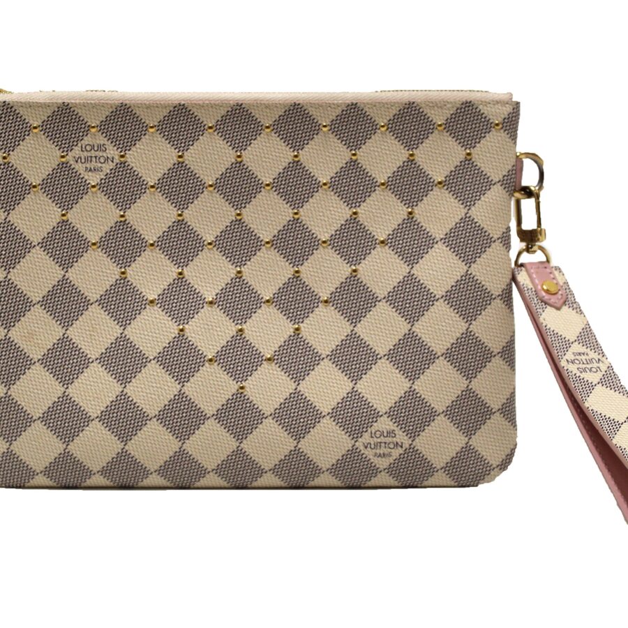 Louis Vuitton Damier Azur City Pouch Wristlet Clutch | Studio Nafay