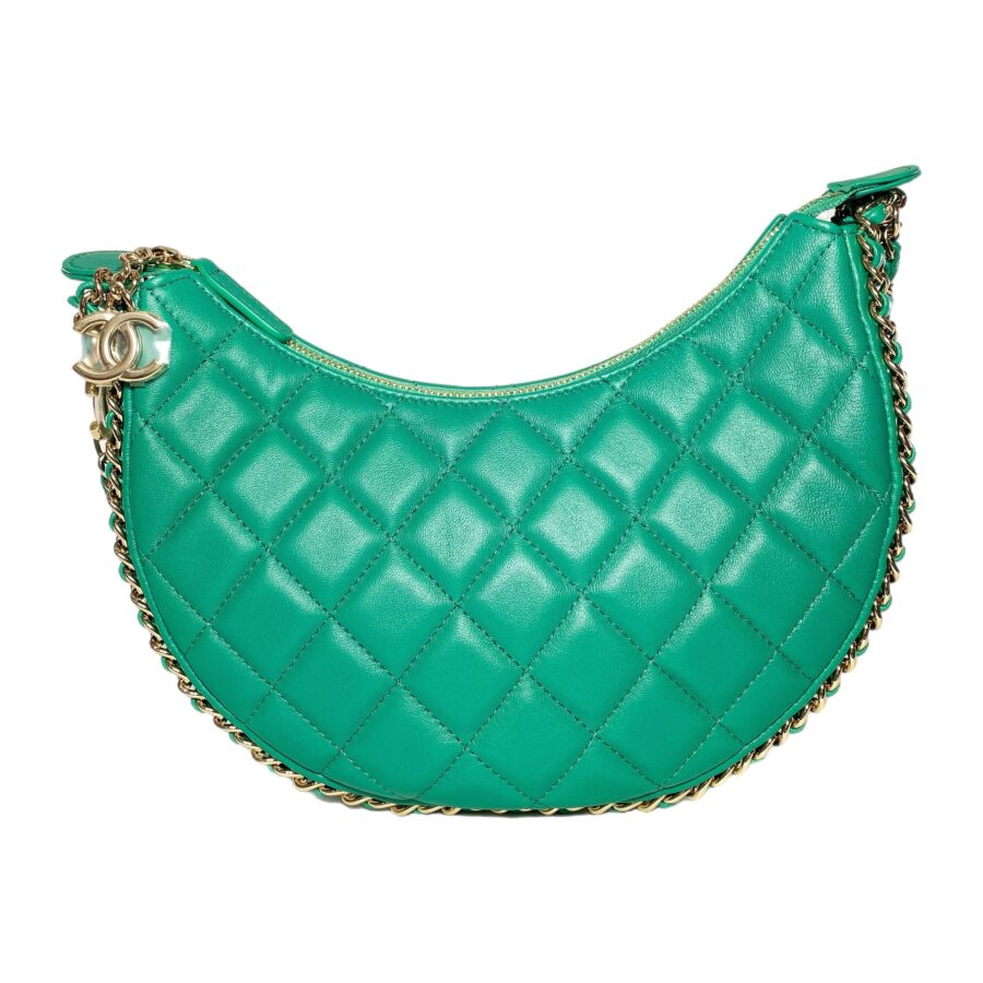 Chanel Small Green Quilted Hobo Bag | Studio Nafay