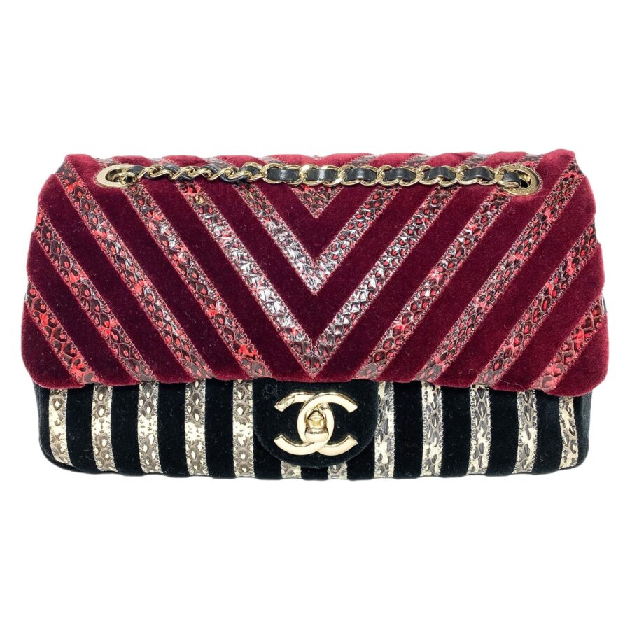 Chanel Velvet Python Limited Edition Flap Bag | Studio Nafay