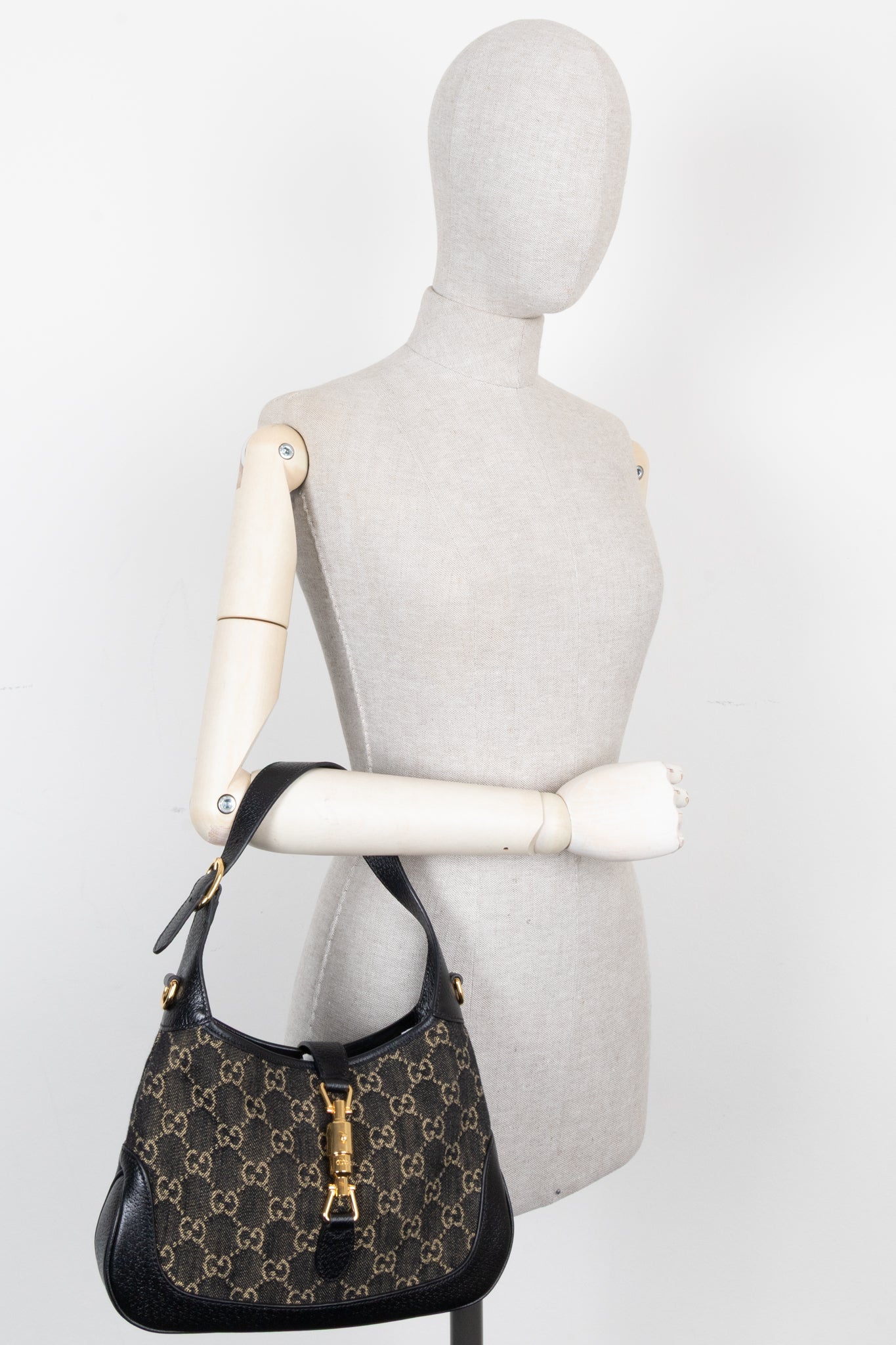 GUCCI Jackie Small Denim Black