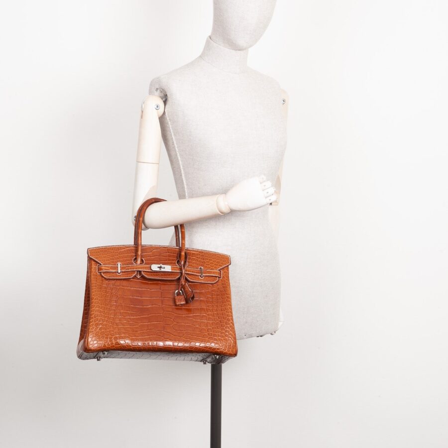 HERMÈS Birkin 35 Alligator Mississippiensis Mat Fauve | Studio Nafay