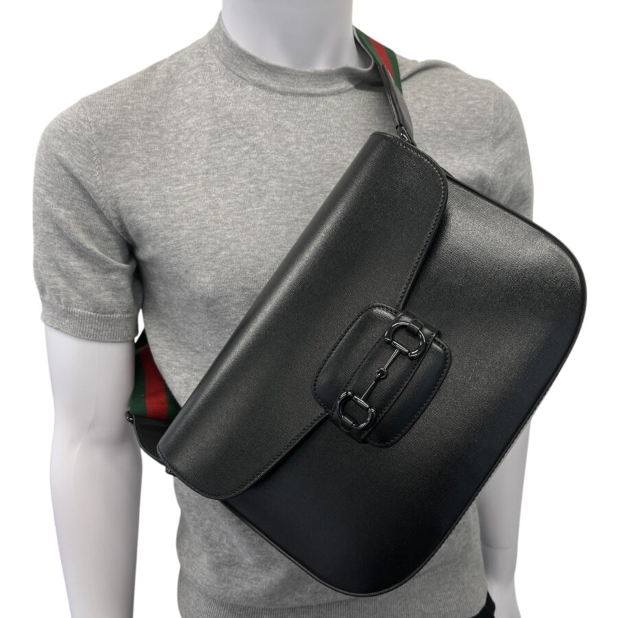 Women's Horsebit Handbag Black | Studio Nafay