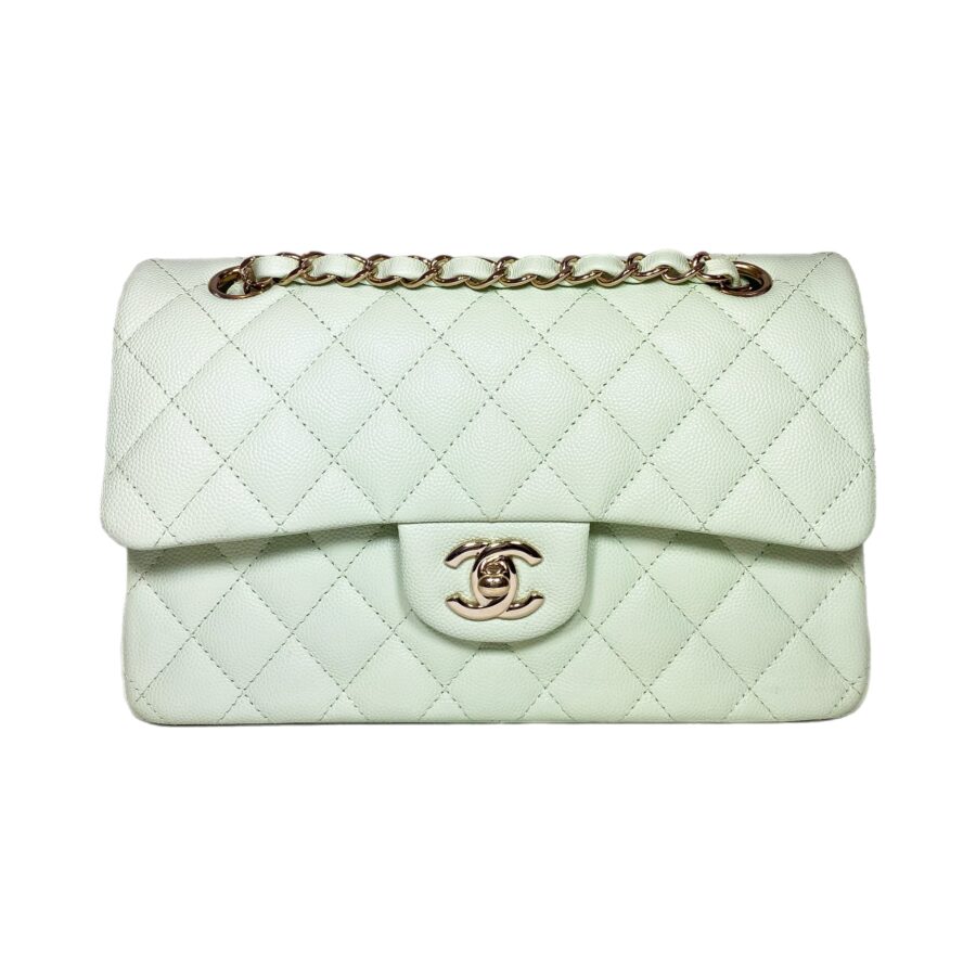 Chanel Mint Small Double Flap Bag | Studio Nafay