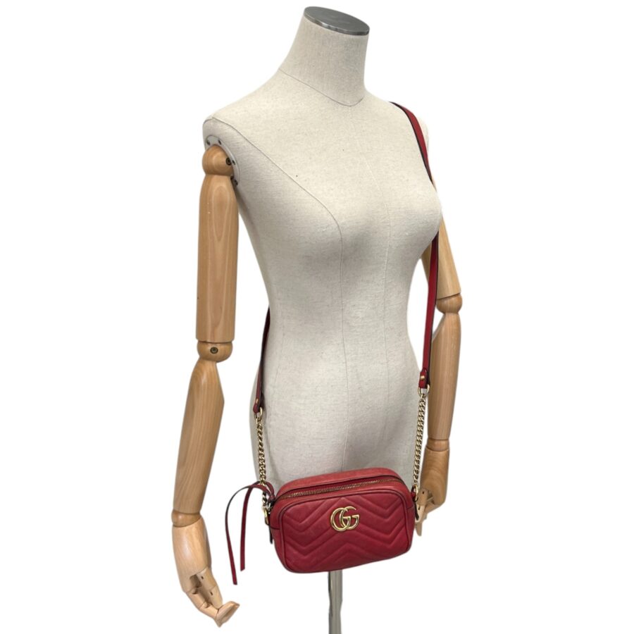 Women's Gg Marmont Mini Bag Red | Studio Nafay