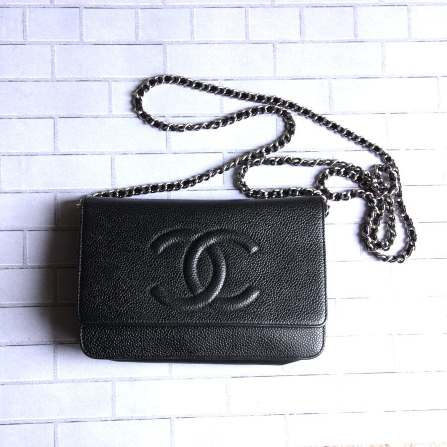 Chanel Timeless CC Logo Wallet on the Chain WOC Bag | Studio Nafay