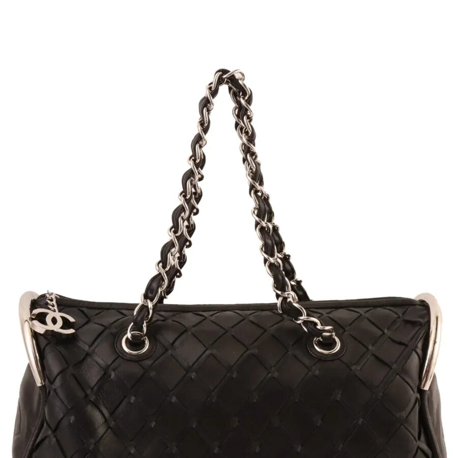 Chanel Around Made Cc Mark Charm Chain Mini Boston Black | Studio Nafay