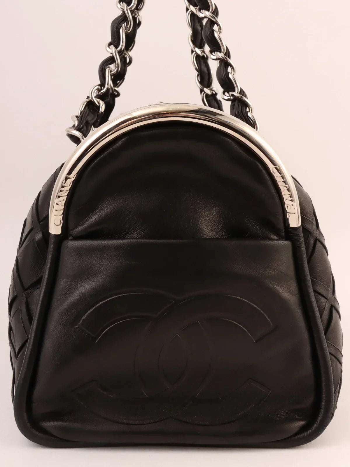 Chanel Around Made Cc Mark Charm Chain Mini Boston Black