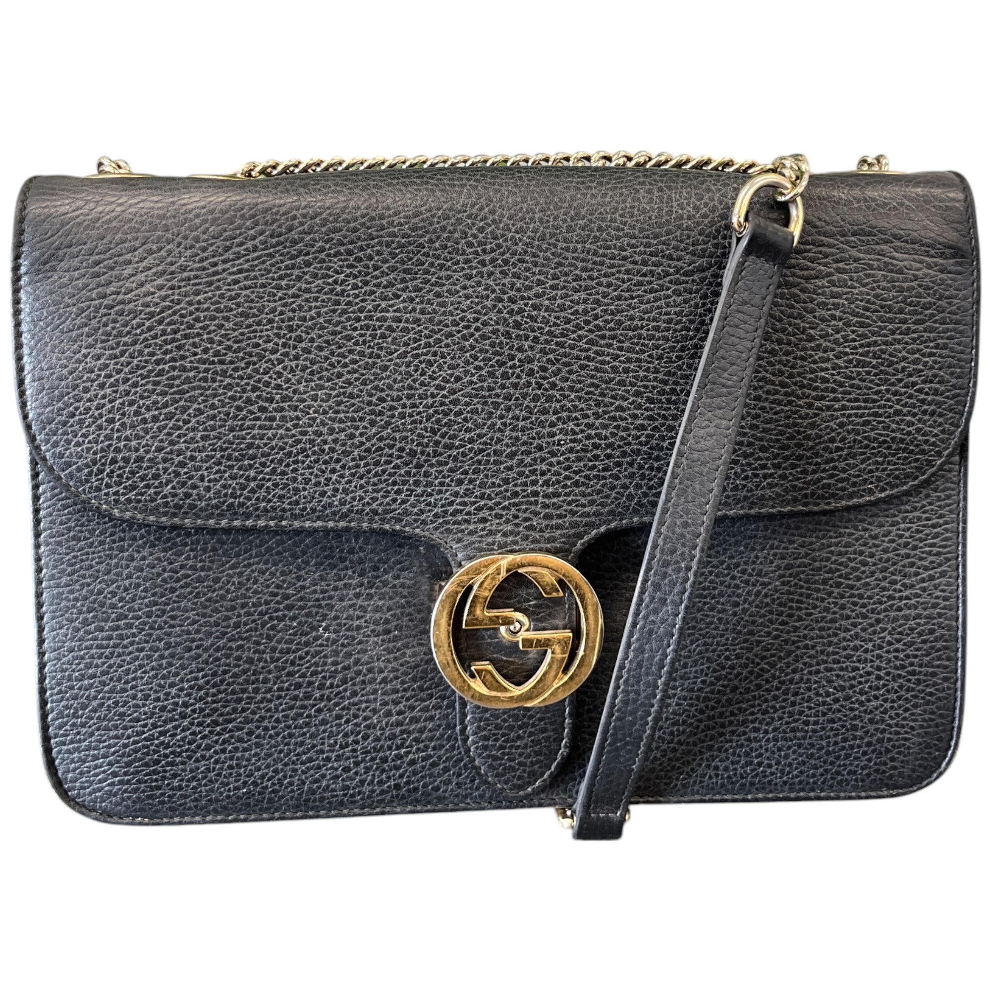Women’s Interlocking G Bag Black