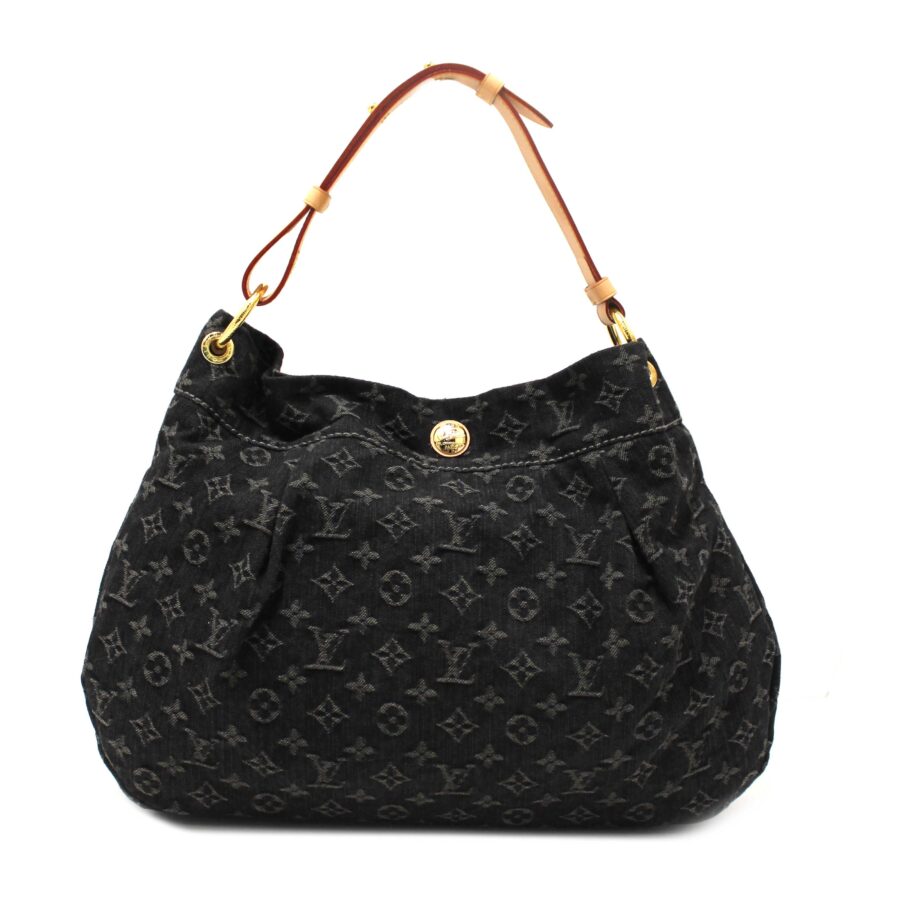 Louis Vuitton Black Monogram Denim Denim Daily PM Hobo Shoulder Bag | Studio Nafay