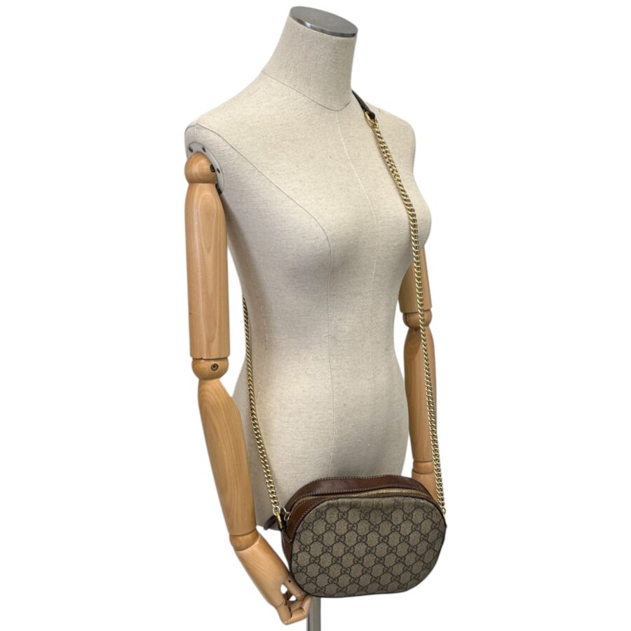 Women's Gg Supreme Chain Crossbody Bag Beige | Studio Nafay