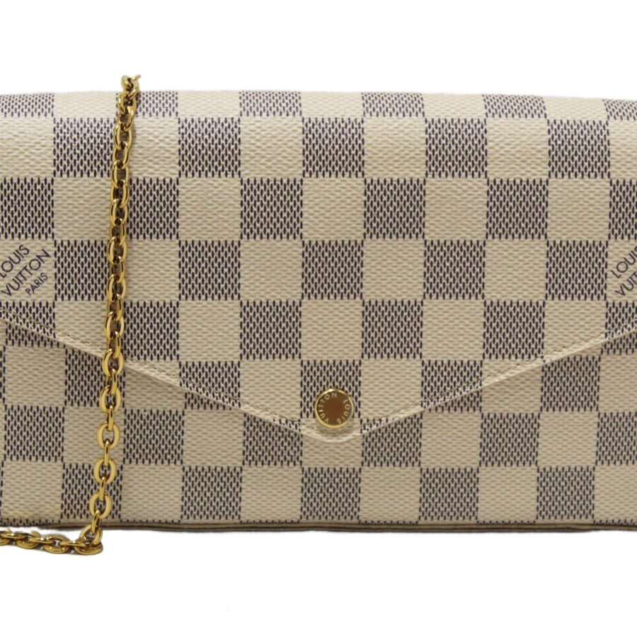 Louis Vuitton Damier Azur Felicie Pochette Crossbody Bag | Studio Nafay
