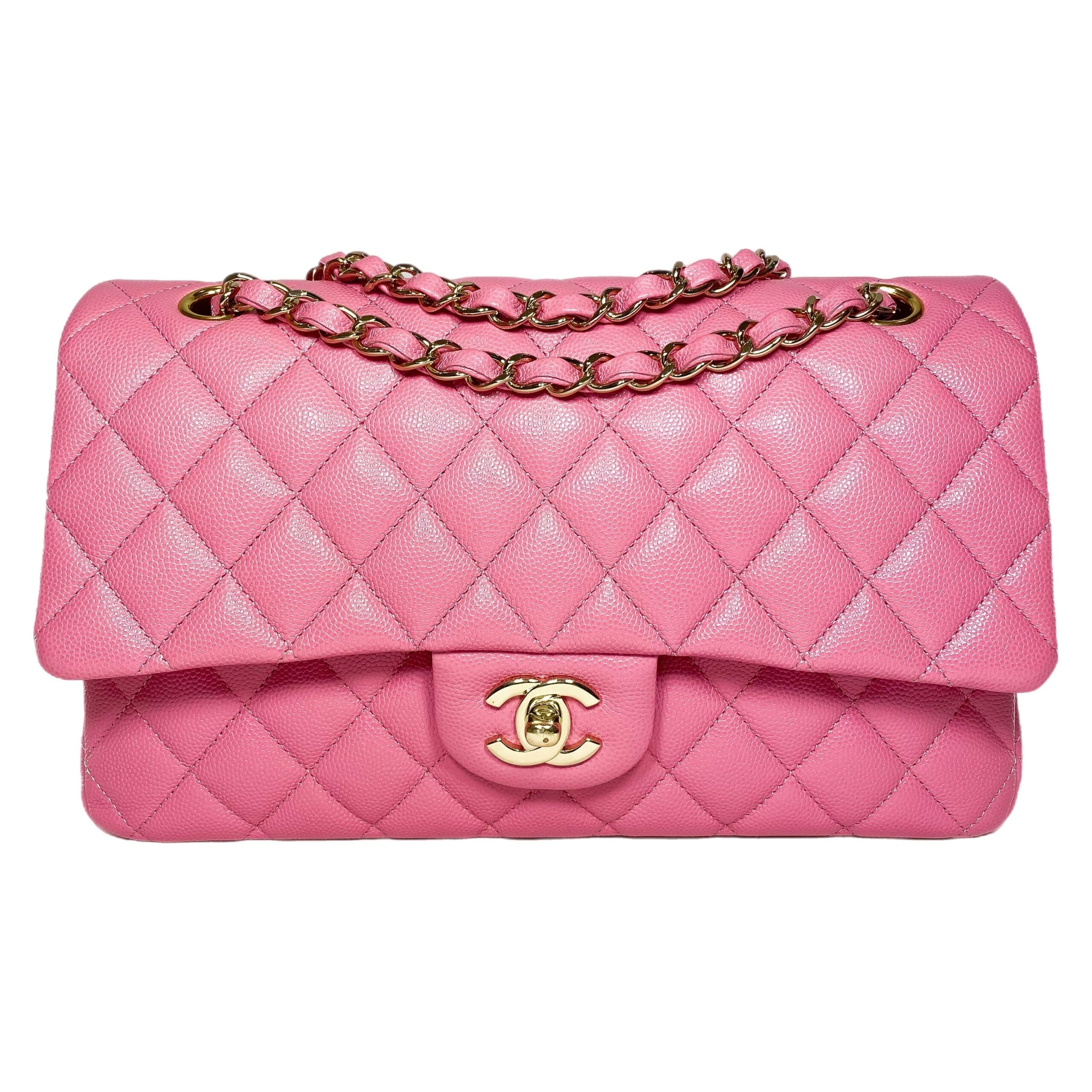 Chanel Pink Medium Double Flap Bag