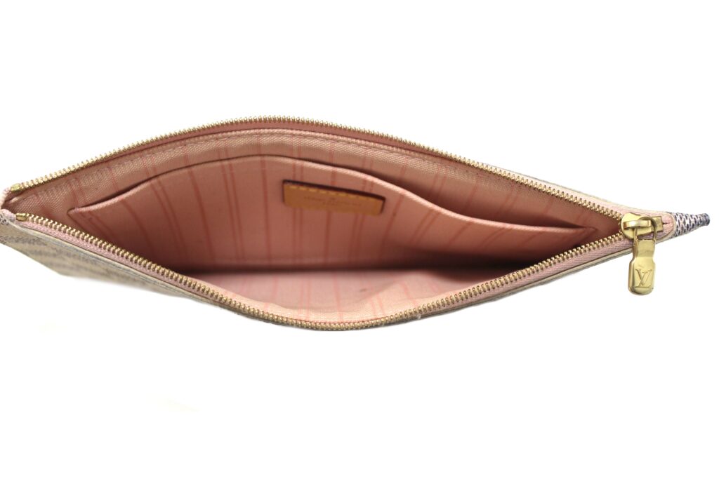Louis Vuitton Damier Azur Canvas Neverfull Pouch Pochette - Product Image 2