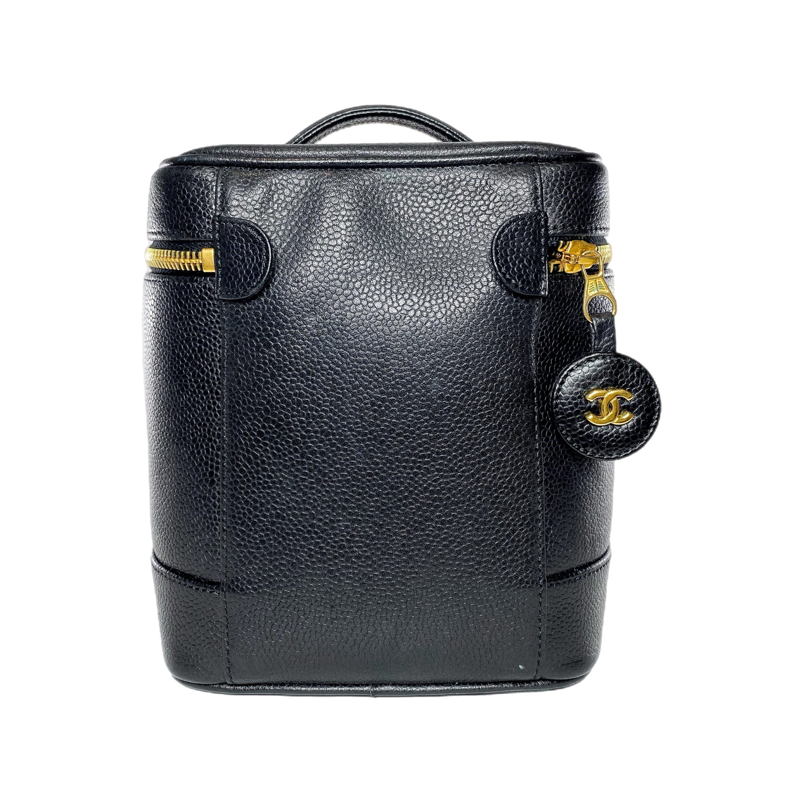 Chanel Caviar Leather Black Handbag 4