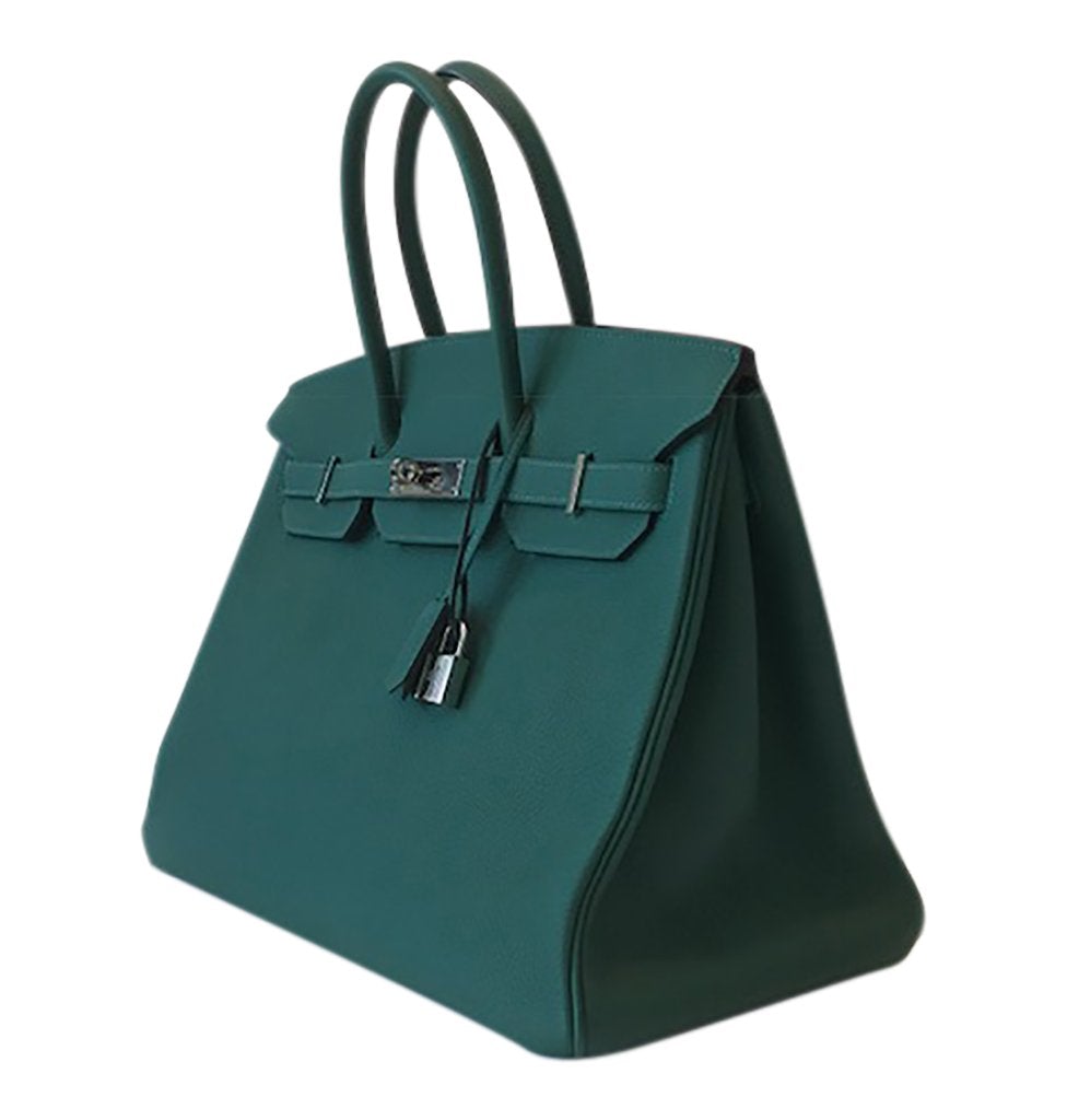 HermesTogo Birkin 35cm Bag Malachite PHW