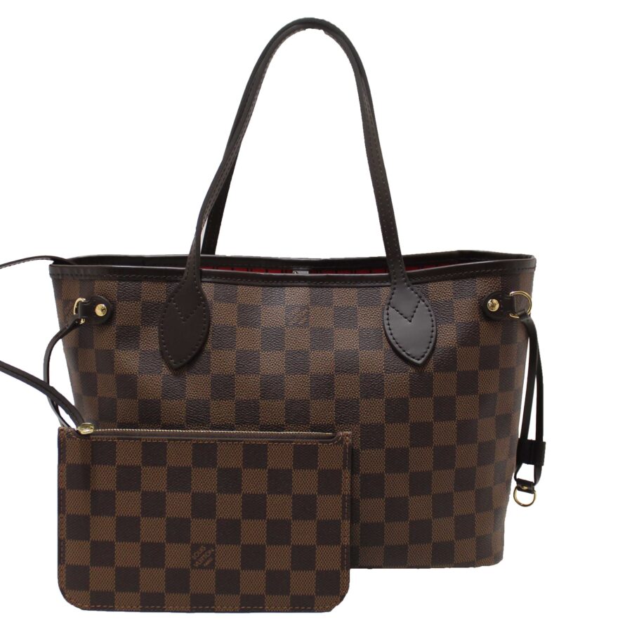 Louis Vuitton Damier Ebene Canvas Neverfull PM Shoulder Tote Bag | Studio Nafay