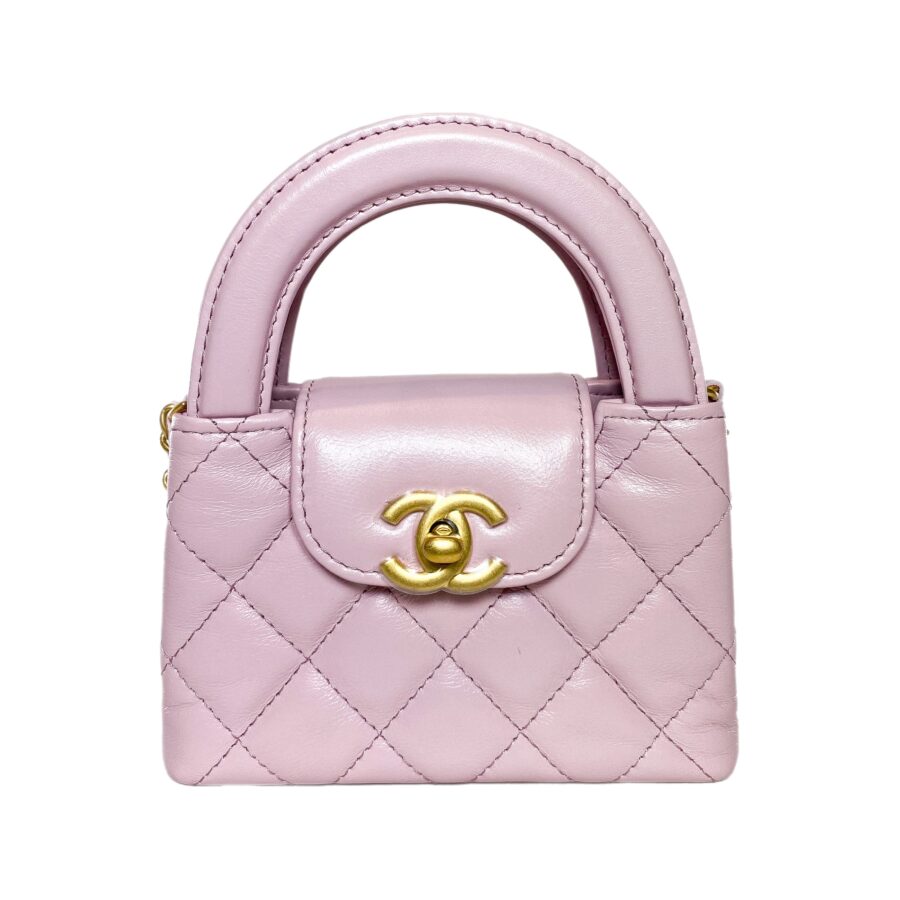 Chanel Lilac Mini Nano Kelly Top Handle | Studio Nafay