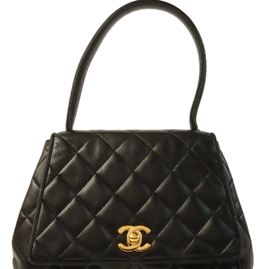 Chanel Around Made Turn-Lock Top Handle Bag Black | Studio Nafay