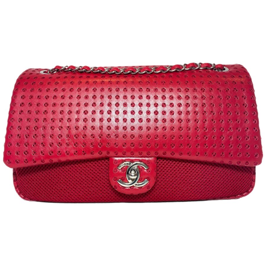 Chanel Raspberry Perforated Easy Flap Bag | Studio Nafay