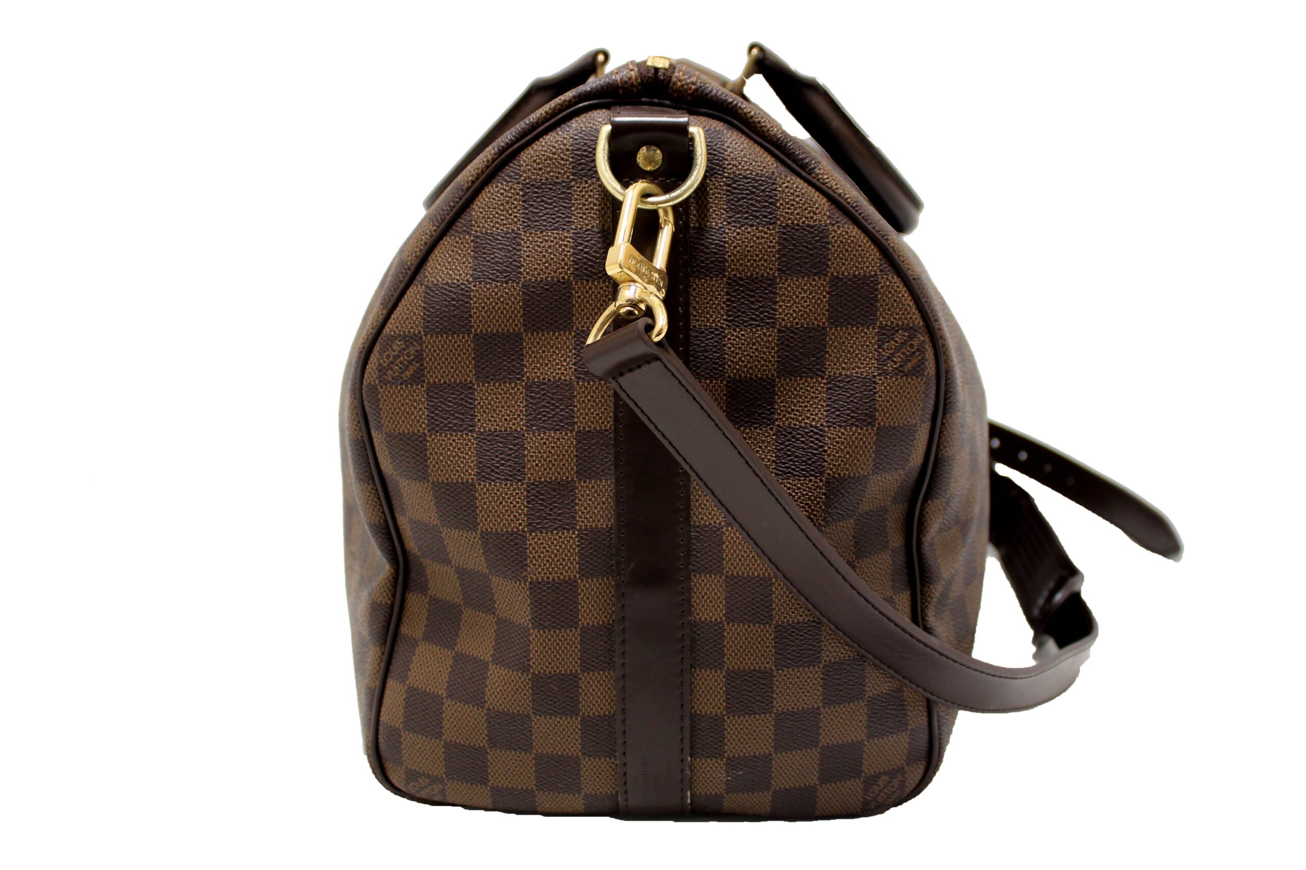 Louis Vuitton Damier Ebene Keepall Bandouliere 45 Travel Bag