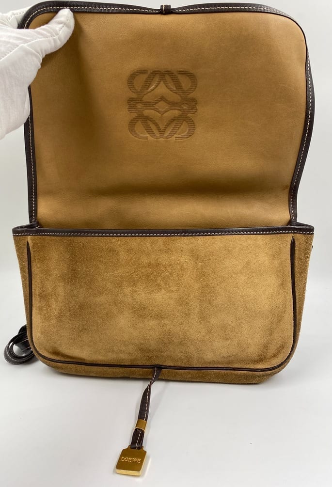 Loewe Suede Crossbody Bag