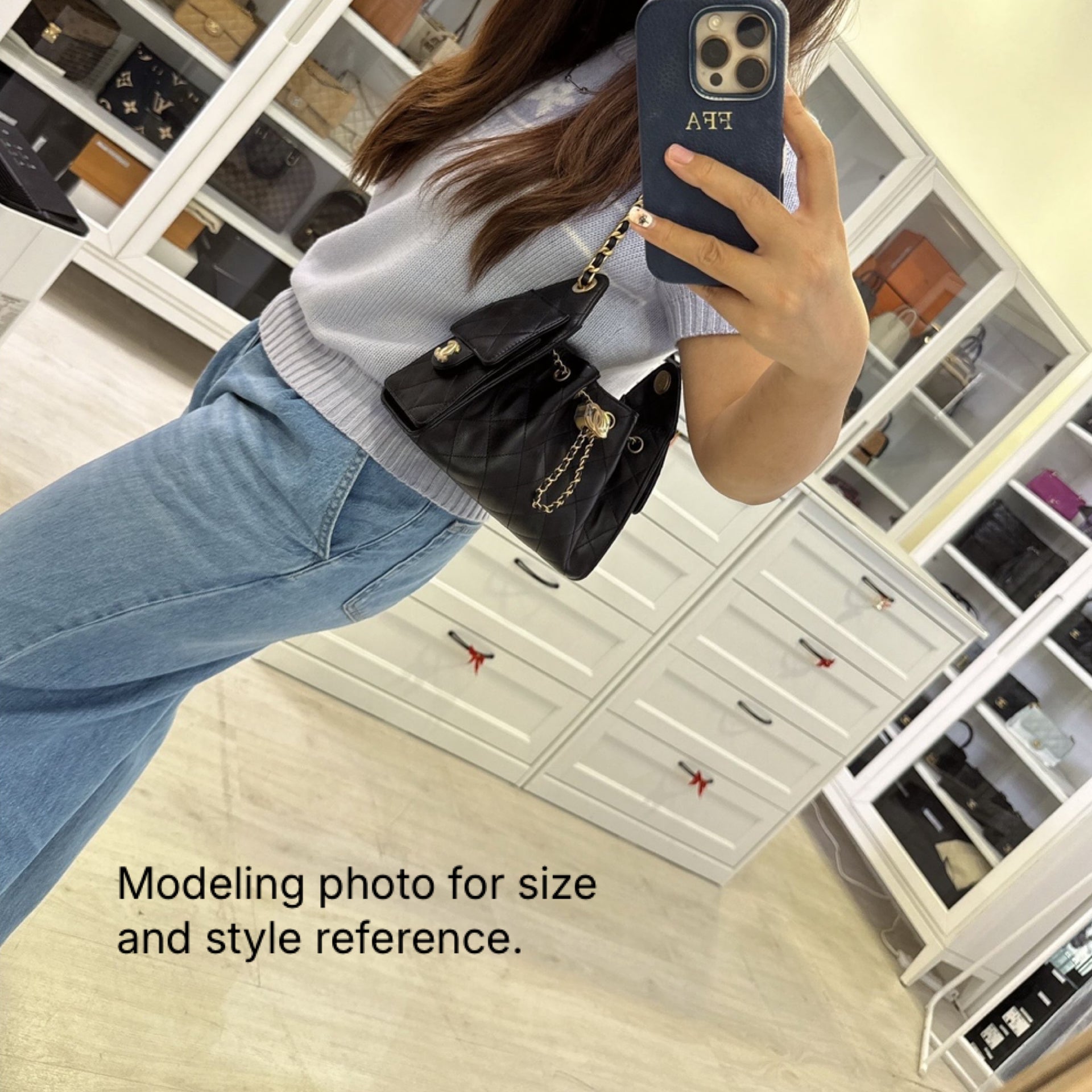 [Local Set – Nov ] Chanel 25 Mini Hobo Bag in Black Caviar and AGHW (Model: )