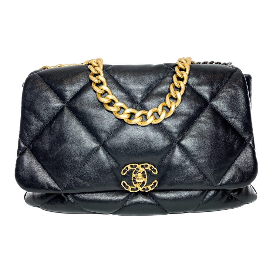 Chanel Flap Lambskin Black Shoulder Bag 10 | Studio Nafay
