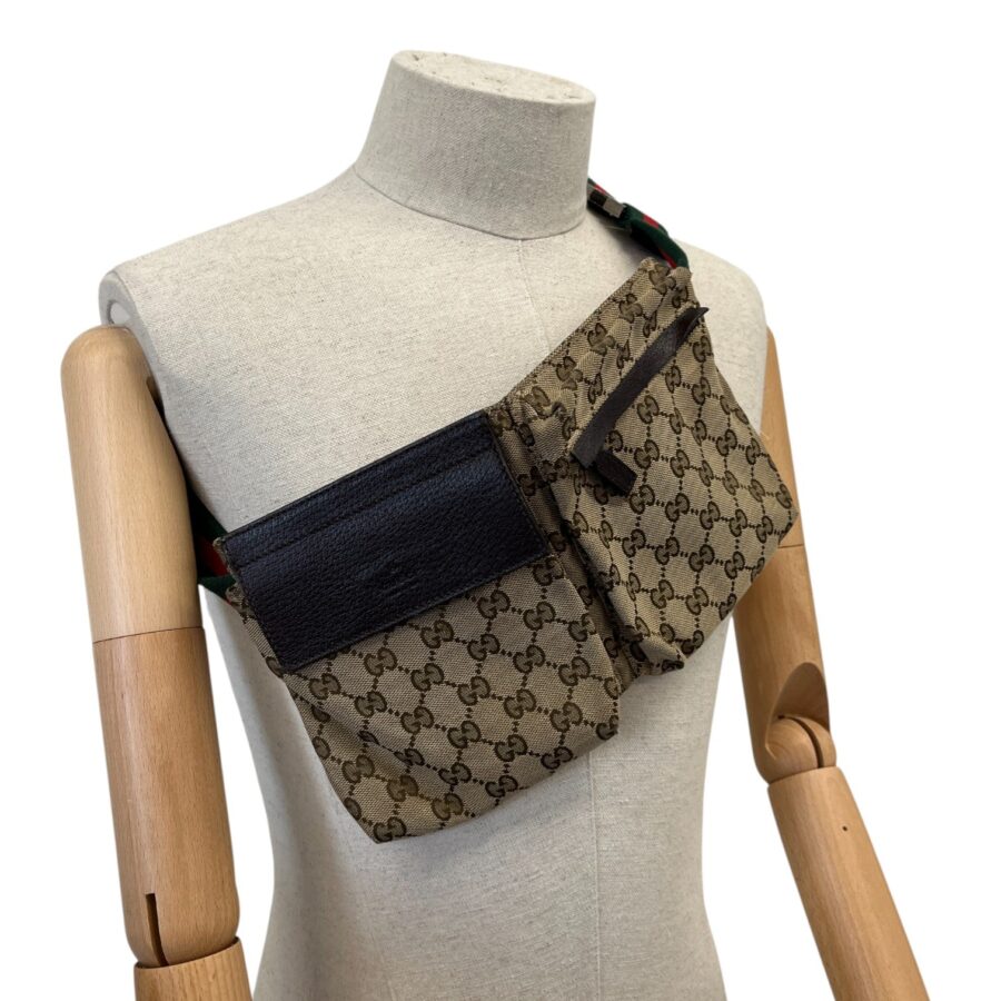 Women's Gg Supreme Double Pocket Belt Bag Beige | Studio Nafay