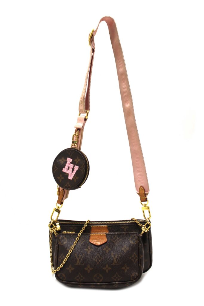 Louis Vuitton Classic Monogram Pink Strap Multi-Pochette Accessoires Bag - Product Image 2