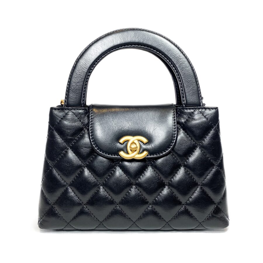 Chanel Kelly Leather Black Shoulder Bag | Studio Nafay