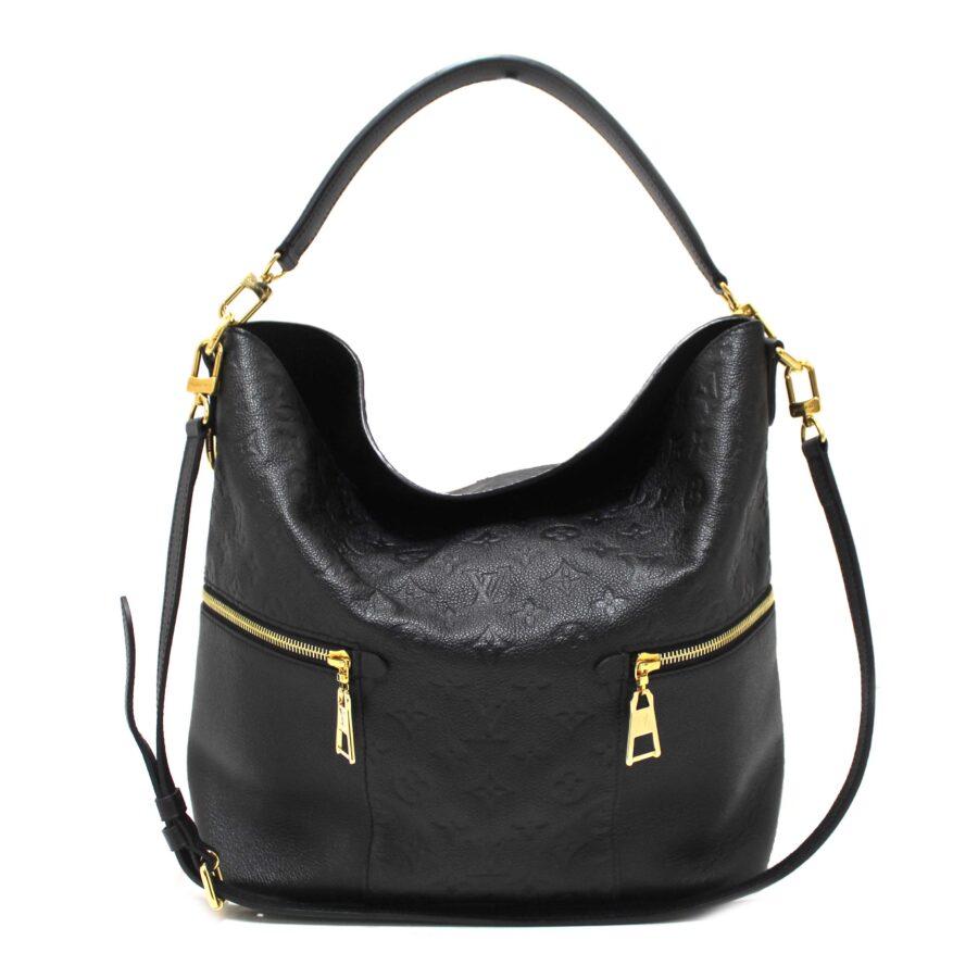 Louis Vuitton Black Monogram Empreinte Leather Melie Hobo Bag | Studio Nafay