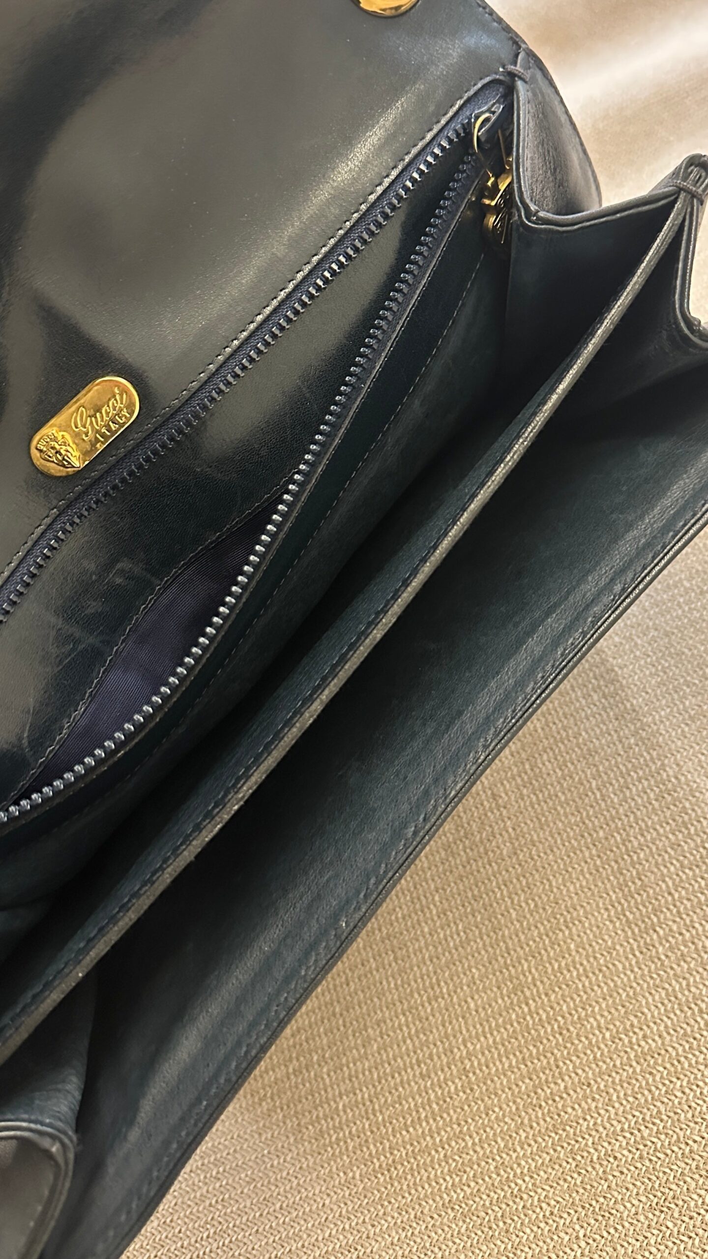 GUCCI Blondie Flap Bag Blue