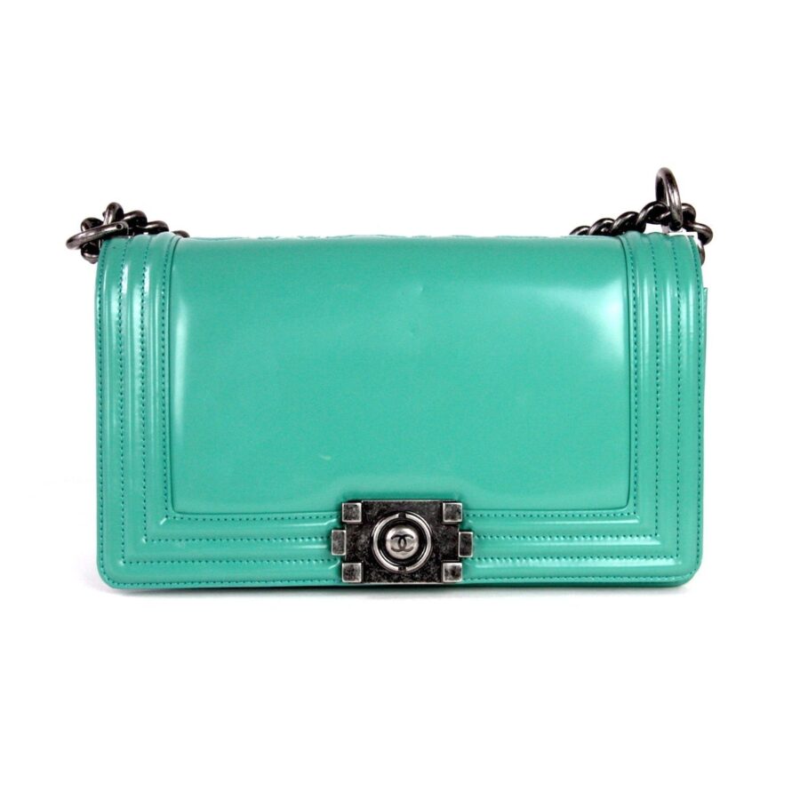 Chanel Medium Boy Green Bag | Studio Nafay